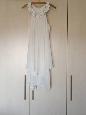 Dress white muslin size Large like new