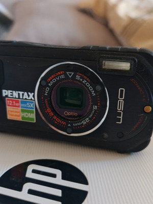 Pentax Optio W90 αδιάβροχη φωτογραφική μηχανή 12.1 MP μεταχειρισμένη με θήκη και κάρτα μνήμης