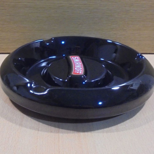 Smirnoff vodka old round promotional ceramic ashtray like new