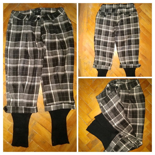 Women's checked bermuda shorts with built-in leggings used, size S/M, Alessa model