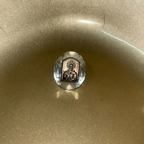 Pantokrator silver icon like new decorative