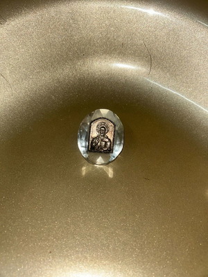 Pantokrator silver icon like new decorative