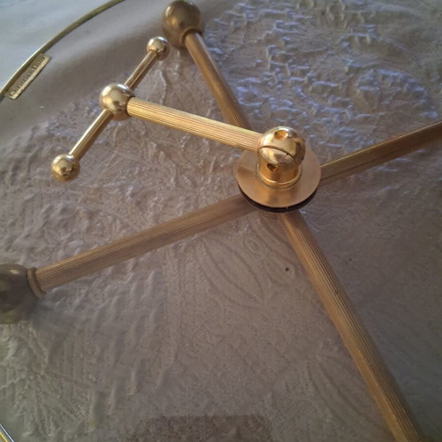 Christian Dior Crystal Cheese Platter like new, 28cm with gold accents