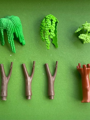 Playmobil διάφορα φυτά και κορμοί σαν καινούργια