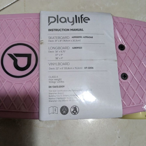 Playlife skateboard children's pink sealed new