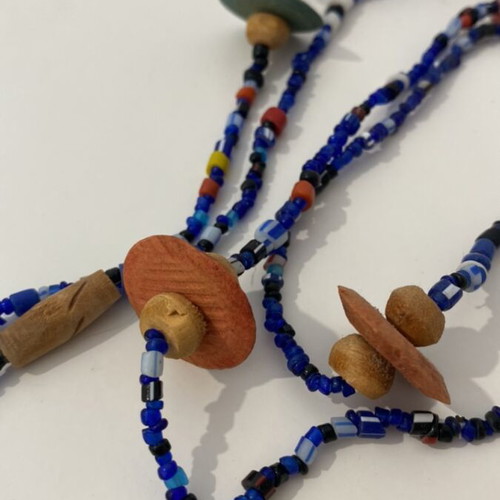 Vintage necklace over 50 years blue like new