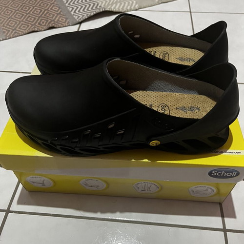 Scholl Clog Evoflex black anatomical shoes