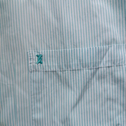 The Bostonians shirt used no 48 x large light blue 100% cotton