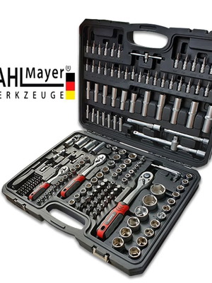 Stahlmayer 172-Piece Socket Set New Tool Kit with Case
