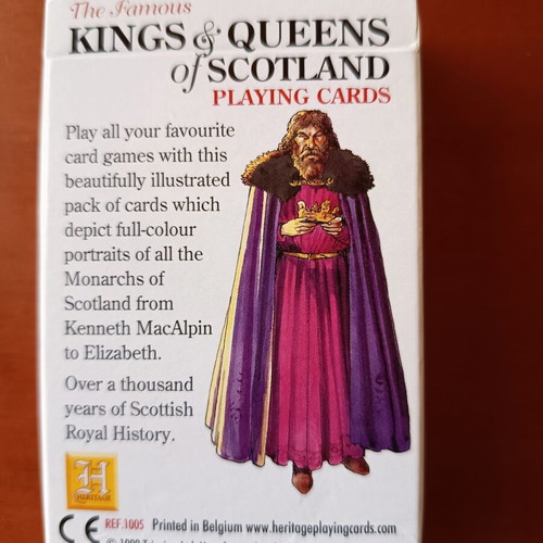 The Famous Kings & Queens of Scotland Playing Cards brand new