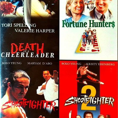 Συλλογή DVD ταινιών δράσης: Death of a Cheerleader, Fortune Hunters, Shootfighter 1 & 2