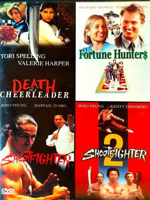 Συλλογή DVD ταινιών δράσης: Death of a Cheerleader, Fortune Hunters, Shootfighter 1 & 2