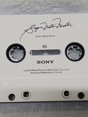 Sony Super Metal Master cassette tape used