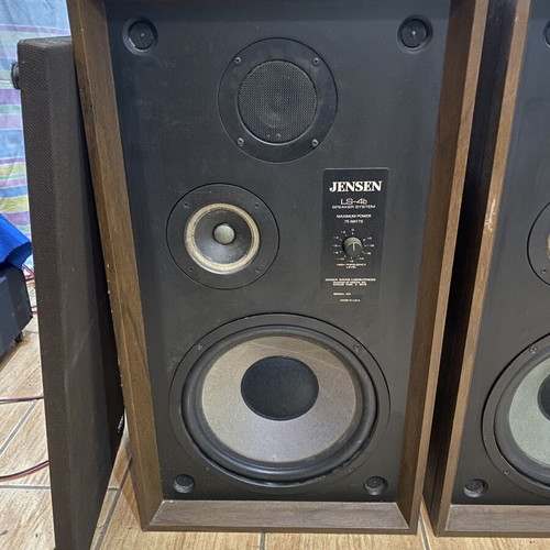 Jensen LS-4b vintage 3-way speakers used, made in USA