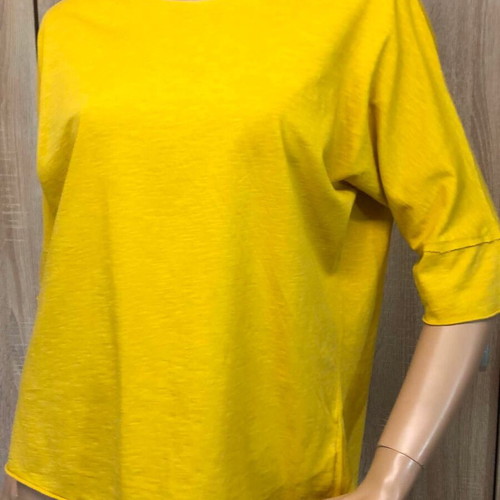 Noshame yellow blouse, size M, 100% cotton