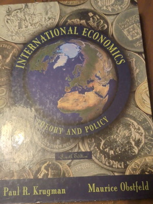 International Economics book used with notes by Paul R. Krugman and Maurice Obstfeld