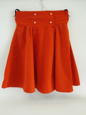 Vintage Pierino by Tricoteen girls skirt new, red, cotton