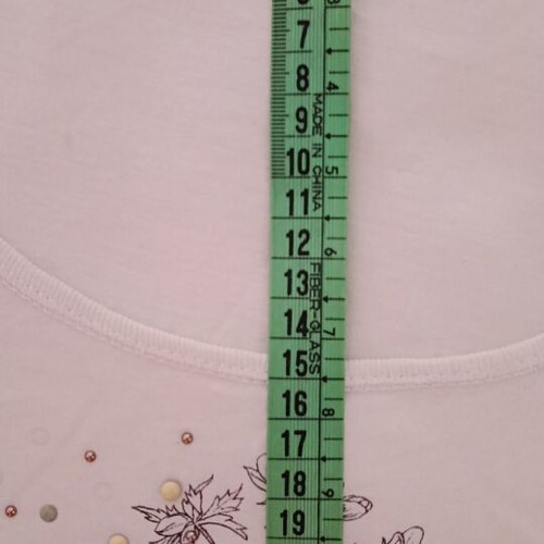 White long-sleeve thin cotton blouse used, size L