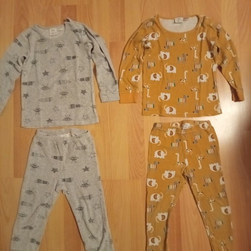 Zara boys' pajamas used, size 4-5 years 110cm set of 2