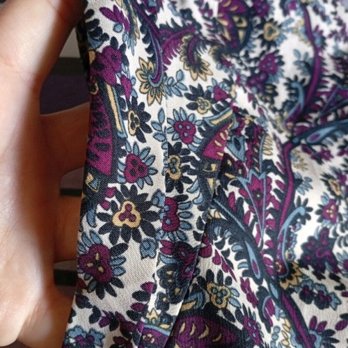 Dress medium size used, colorful purple, zipper side