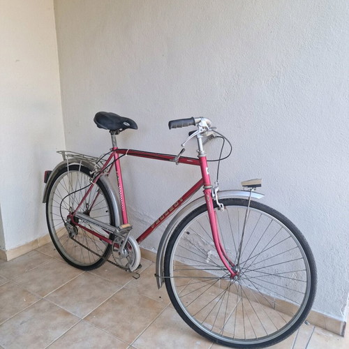 Peugeot bicycle used, city type, red, V-Brakes