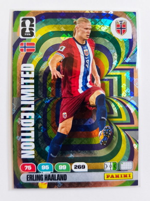 Panini World Cup Adrenalyn XL Limited Edition Hologram Erling Haaland card new