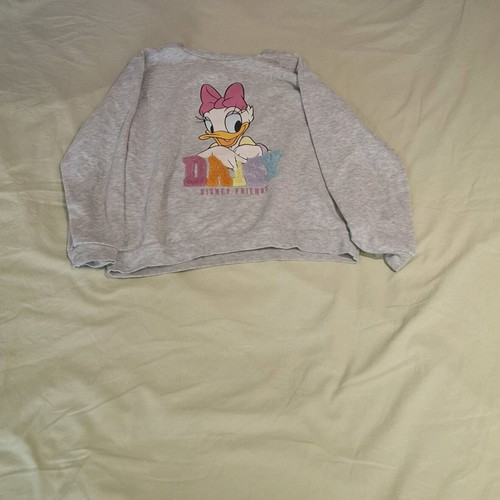 Disnef H&M sweatshirt 8-10 years girl grey with Daisy design used