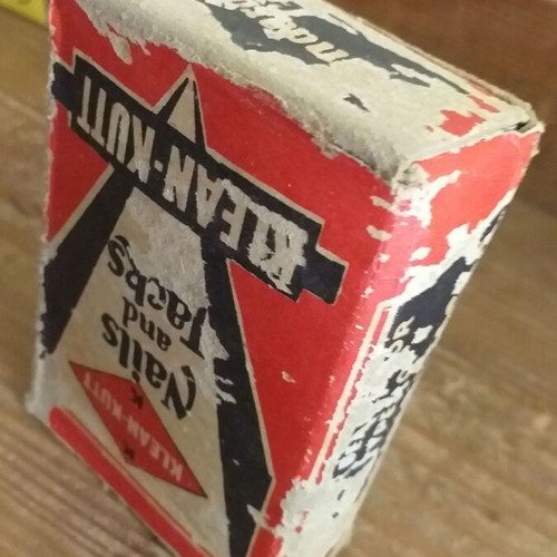 Collectible boxes with nails used, set of 4 pieces