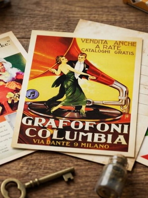 Vintage collection of 32 promotional postcards 10x14cm