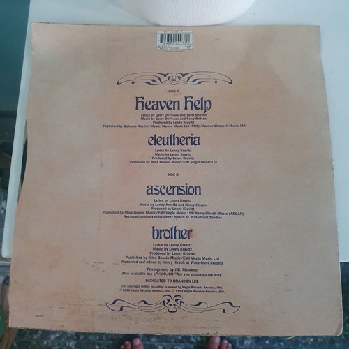 Lenny Kravitz Heaven Help vinyl record used, rock