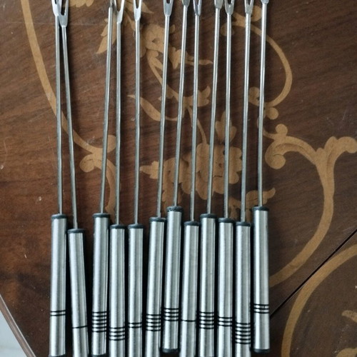 Kela Callin fondue set like new stainless steel