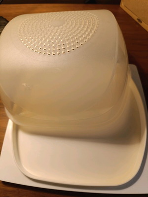 Tupperware smart cheese container used with moisture control system
