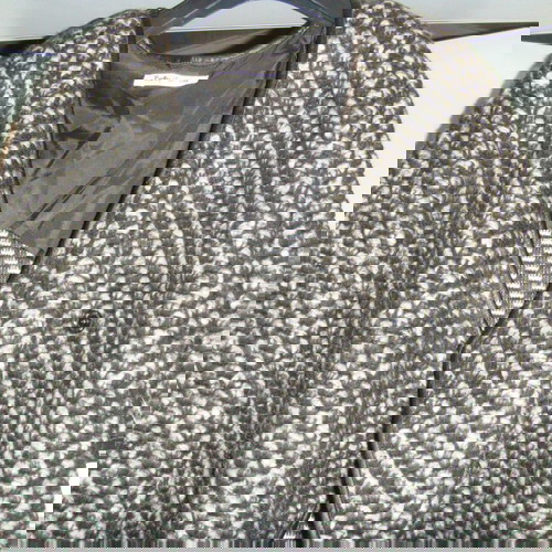 Ελαφρύ παλτό καινούργιο Νο46 Betty Barclay σε μαύρο και λευκό