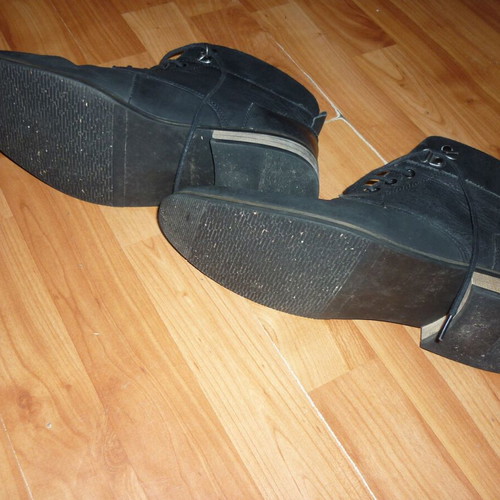 Men's boots used size 42-43, black