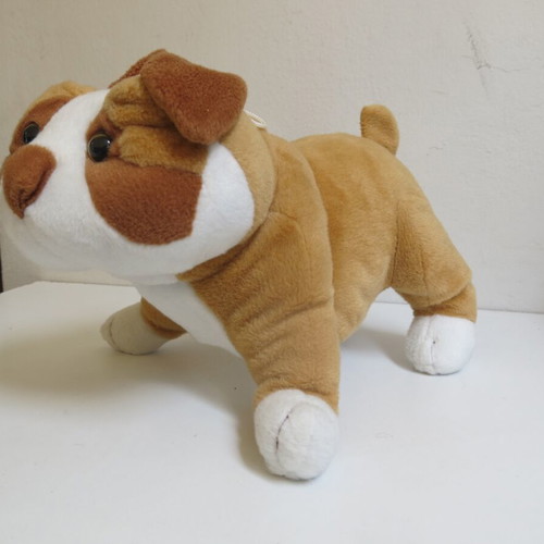 Bulldog plush puppy used with hook 30x26cm