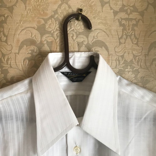 Elite women's shirt used, white striped, size 39 (M) retro