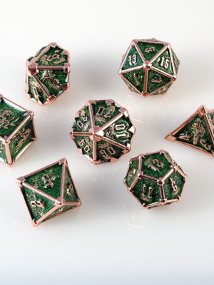 Metal Dice Set for Dungeons & Dragons with Pouch new