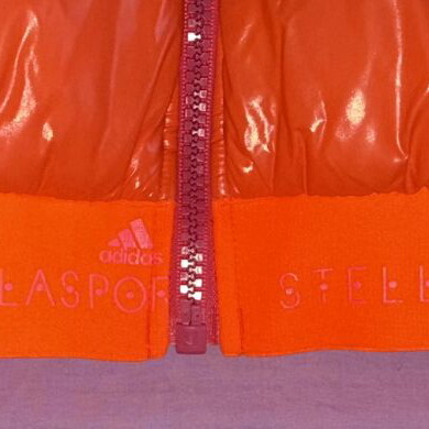 Adidas Stella McCartney puffer jacket medium, like new, orange