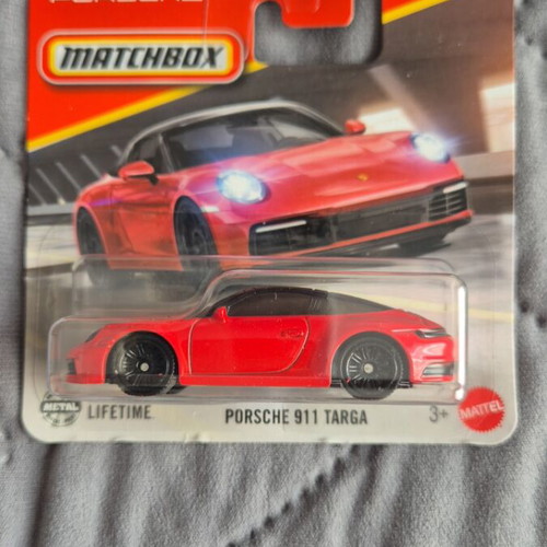 Porsche 911 Targa Matchbox car, red