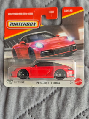 Porsche 911 Targa Matchbox car, red