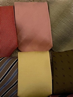 Oxford Company ties like new, pack of 10, blue and brown