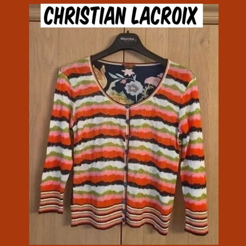 BAZAR by Christian Lacroix colourful floral cardigan