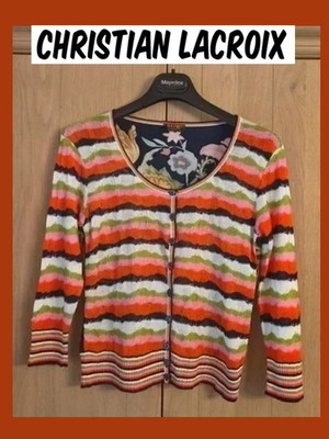 BAZAR by Christian Lacroix colourful floral cardigan