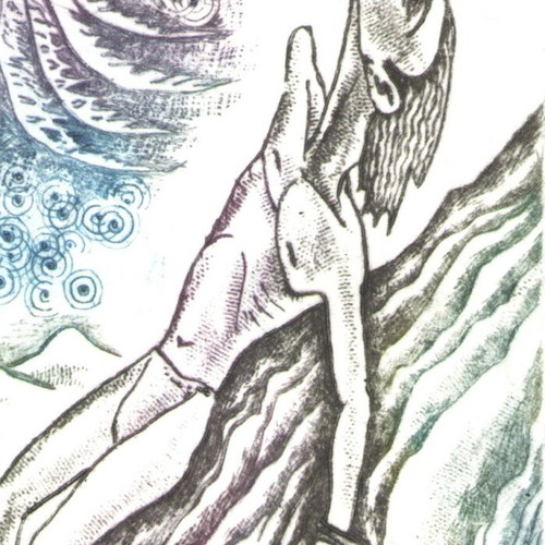 Prometheus Illustration new, hand-drawn mythological art