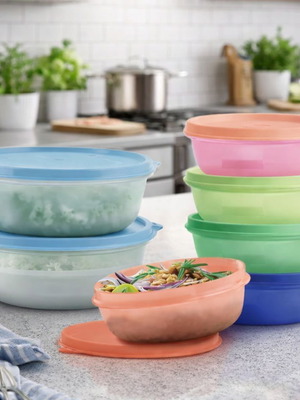 Tupperware Modular Bowl Set 5 Items New