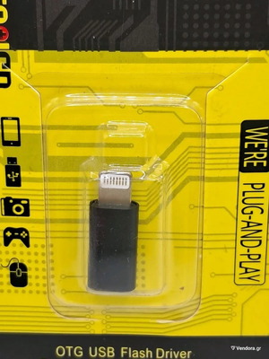 Flash Driver OTG USB για smartphone και tablets (Μαύρο - Μπλε) καινούργιο