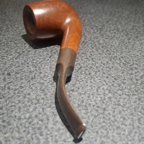 Amphora Holland Vintage Bent Billiard Tobacco Pipe, Genuine Briar