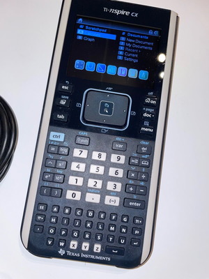 Texas Instruments TI Nspire CX scientific graphics calculator used