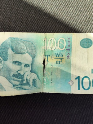 Dinar collectible banknote from Belgrade like new