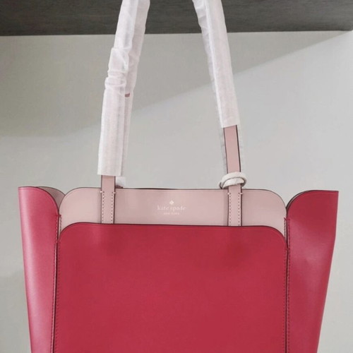 Kate Spade shoulder bag new, red and beige leather